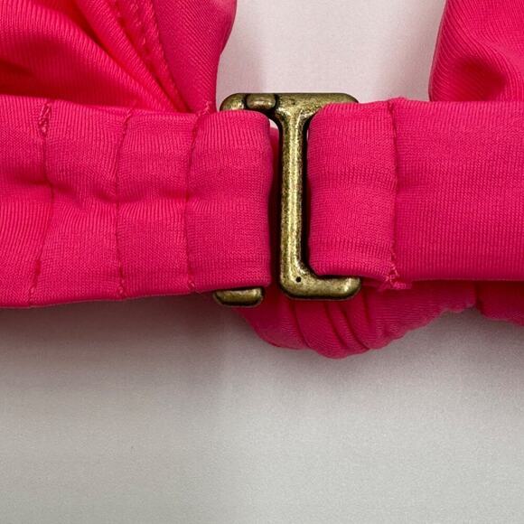 Andie Swim Bikini Top Women's XS NWT The Santorini Knot Front Pink Rouge - Picture 7 of 8